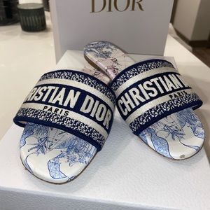 DIOR Blue Dior Around the World Embroidered Cotton